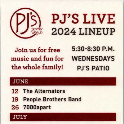 PJ's 2024 Lineup