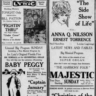 1925, Irv Lutz and the Harmony Four playing at the Majestic