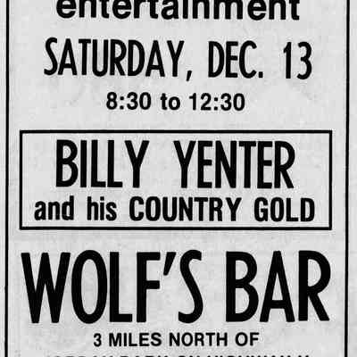 Wolf's Bar, 1975