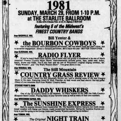 Starlite Ballroom, 1981
