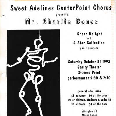 Mr. Charlie Bones concert program
