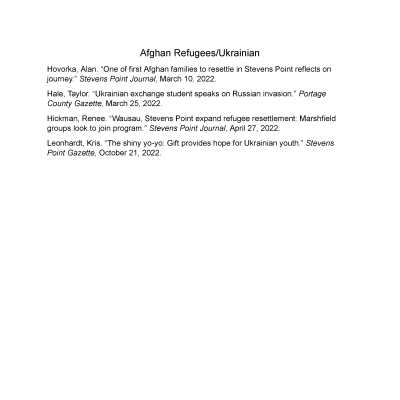 Afghan Refugees / Ukrainian