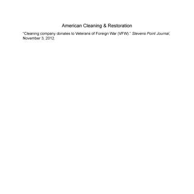 American Cleaning & Restoration. American Cleaning and Restoration.