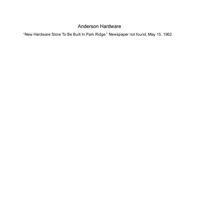 Anderson Hardware