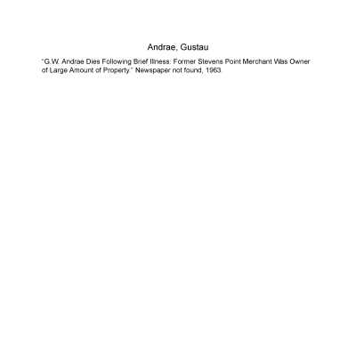 Andrae, Gustau. Gustau Andrae.