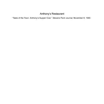 Anthony's Restaurant