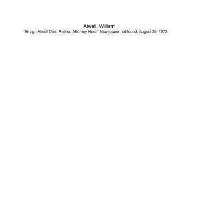 Atwell, William. William Atwell.