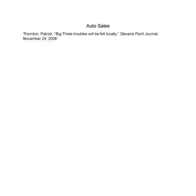 Auto Sales