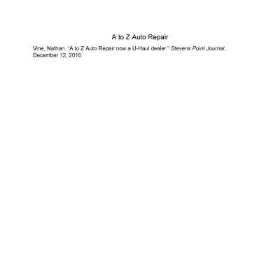 A to Z Auto Repair