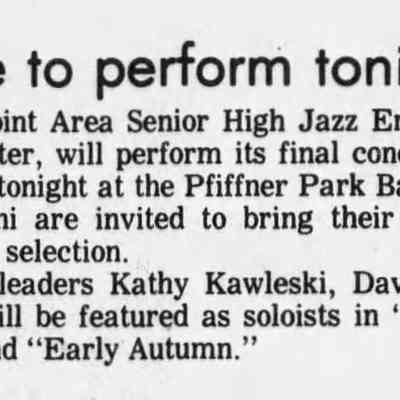 1979, SPASH jazz ensemble