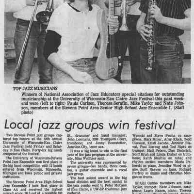 1985, SPASH jazz ensemble