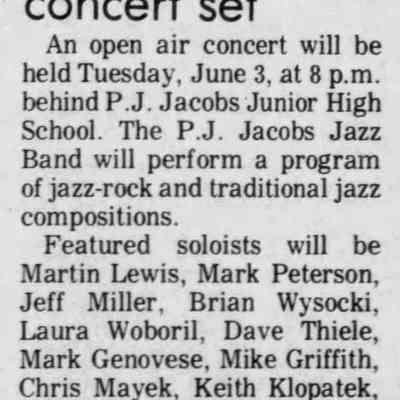 1975, PJ Jacobs jazz band