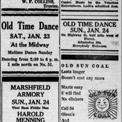 White Ballroom, Marshfield Armory, Midway