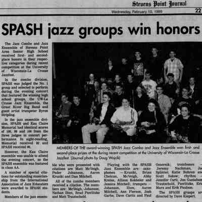 1999, SPASH jazz combo, jazz ensemble