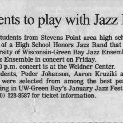 1999, SPASH and UWSP jazz