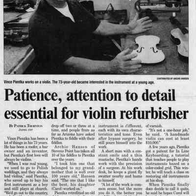 Vince Pientka Violin Refurbishing
