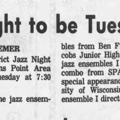 1990, SPASH jazz night