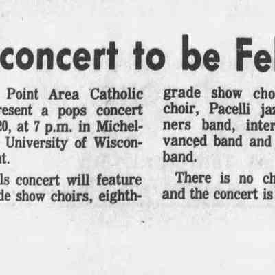 1990, Stevens Point Area Catholic Schools Pops concert