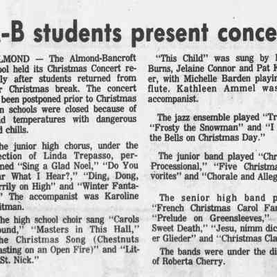 1990, Almond Bancroft students