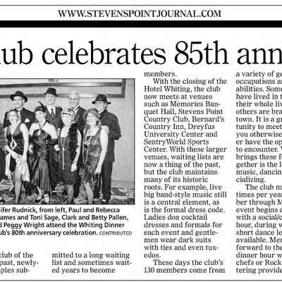 2014, Whiting Dinner and Dance Club