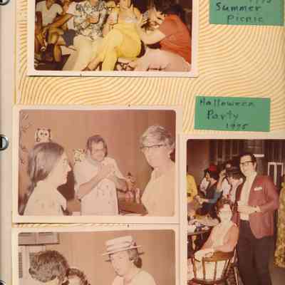 1975 picnic and Halloween party