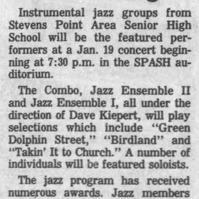 1995, SPASH jazz ensemble