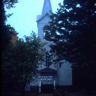 South New Hope Lutheran Church, west side of county highway T.