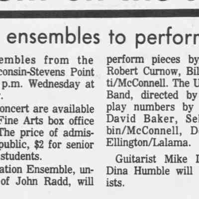 1986, UWSP jazz
