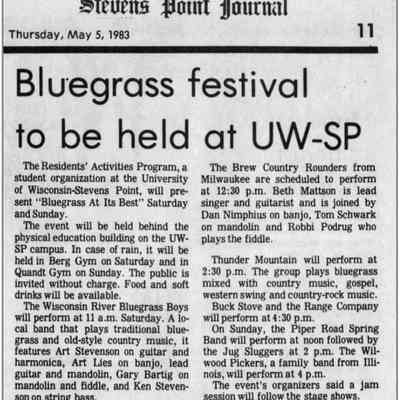 Wisconsin River Bluegrass Boys