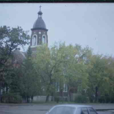 Wendell Nelson's caption: Sacred Heart Catholic Church, Polonia. PCHS caption: St. Adalbert, east of Stevens Point.