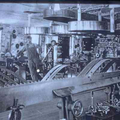 Saw Filer's Shop, John Week Lumber Company, circa 1910, Stevens Point, WI.