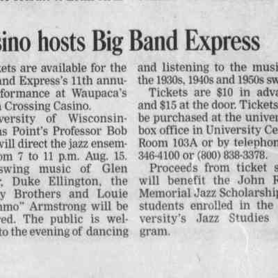 2003, UWSP Big Band Express
