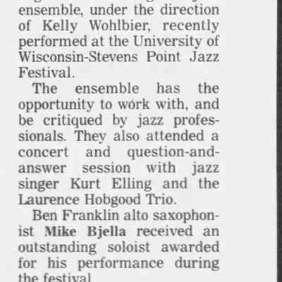 2003, Ben Franklin Junior High