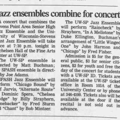 2003, UWSP and SPASH jazz