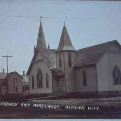 East and North German Methodist Churches, moved to Almond Village, Wisconsin, and combined in 1903. Joined by English Methodists in 1945.