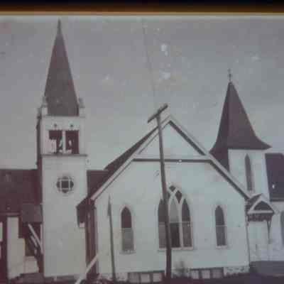 East and North German Methodist Churches, moved to Almond Village, Wisconsin, and combined in 1903. Joined by English Methodists in 1945.