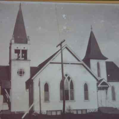 East and North German Methodist Churches, moved to Almond Village, Wisconsin, and combined in 1903. Joined by English Methodists in 1945.