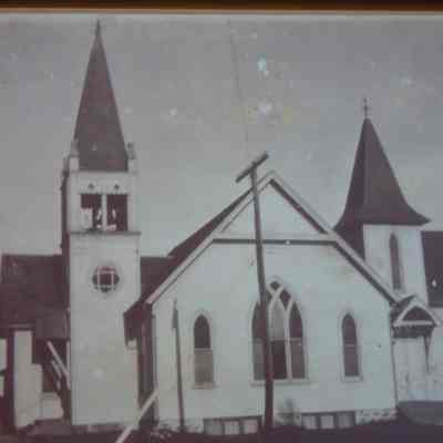 East and North German Methodist Churches, moved to Almond Village, Wisconsin, and combined in 1903. Joined by English Methodists in 1945.