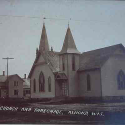 East and North German Methodist Churches, moved to Almond Village, Wisconsin, and combined in 1903. Joined by English Methodists in 1945.