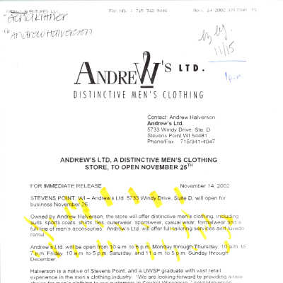 Andrew's LTD