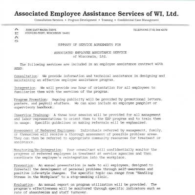 Associated Employee Assistance Services