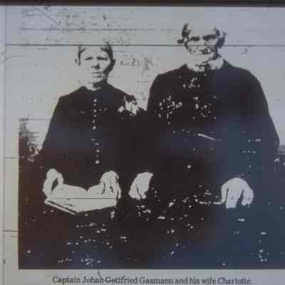 Captain Gottfried Gasmann and his wife Charlotte.