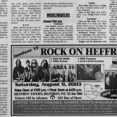 Stevens Point Journal, 7/31/2003