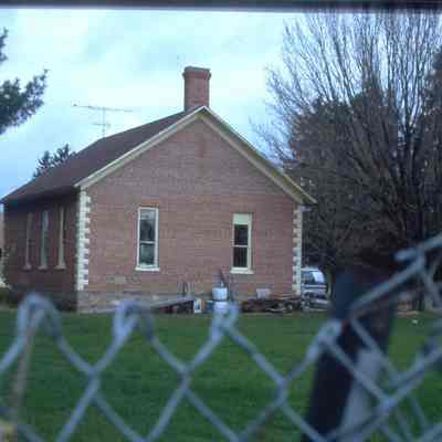 Glinski School, town of Hull, built in 1910. Now in backyard of 300 N. 2nd Street, Stevens Point.