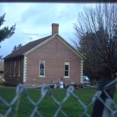 Glinski School, town of Hull, built in 1910. Now in backyard of 300 N. 2nd Street, Stevens Point.