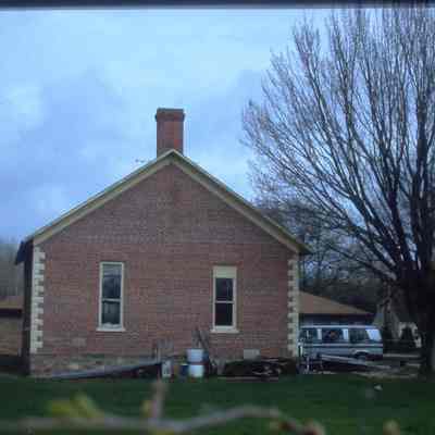 Glinski School, town of Hull, built in 1910. Now in backyard of 300 N. 2nd Street, Stevens Point.