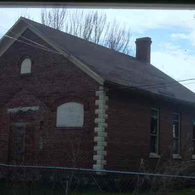 Glinski School, town of Hull, built in 1910. Now in backyard of 300 N. 2nd Street, Stevens Point.