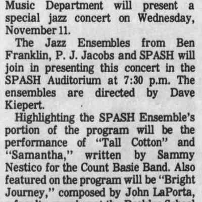 1981, jazz concert