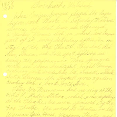 Alice Borchart's story of The Fox Trio