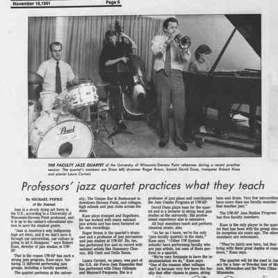 1991, jazz quartet